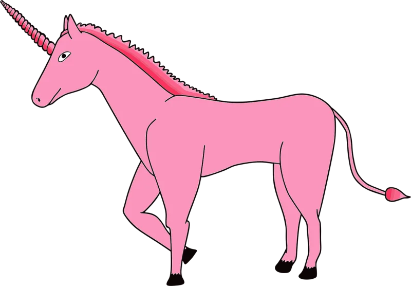 Pink unicorn Fantasy Unicorn Stickdatei – Kinder