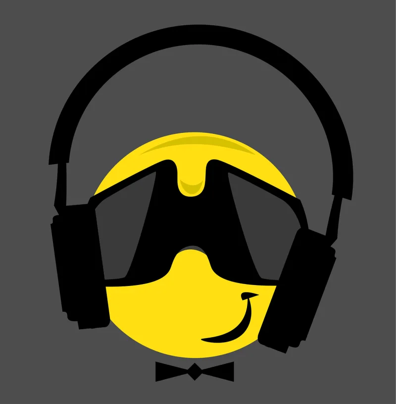 Emoji Music Smile Stickdatei – Musik