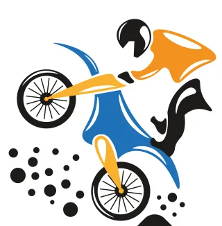 Motorcycle Motor Motocross Stickdatei