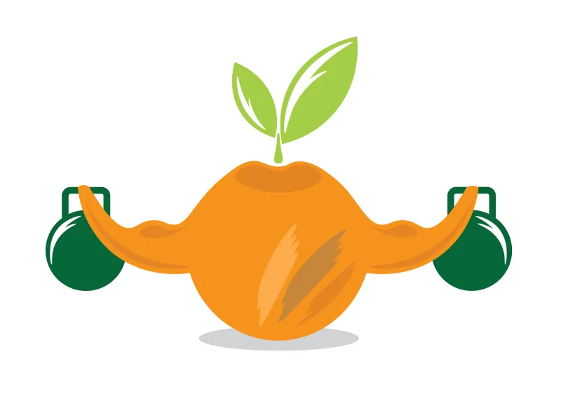 Orange Weight Gym Stickdatei – Essen & Trinken
