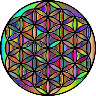 Flower of life Sacred geometry Geometric Stickdatei