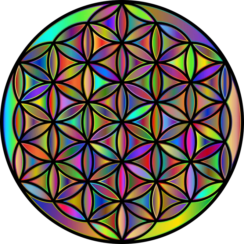 Flower of life Sacred geometry Geometric Stickdatei – Kinder