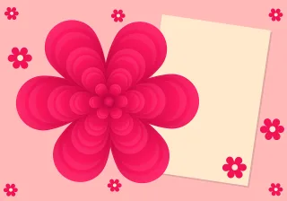 Floral card Greeting card Copy space Stickdatei