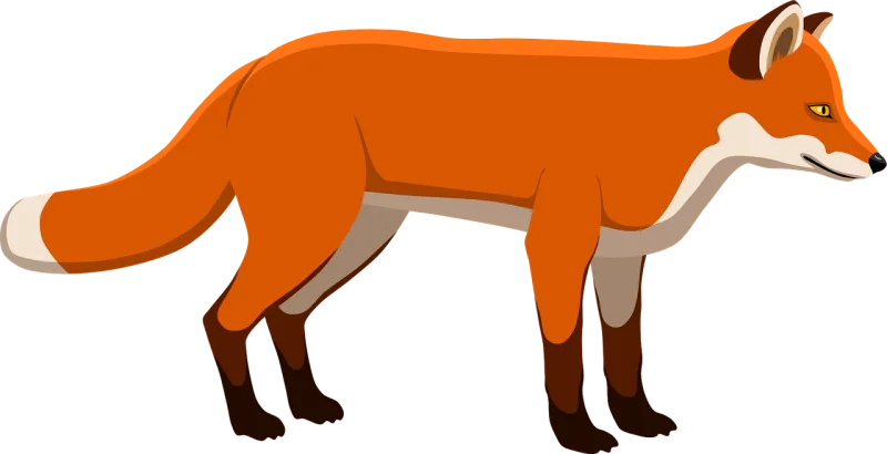 Fox Red fox Animal Stickdatei – Tiere