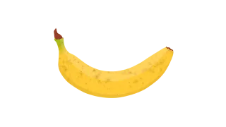 Banana Fruit Food Stickdatei