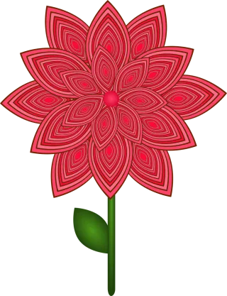 Flower Floral Art Stickdatei