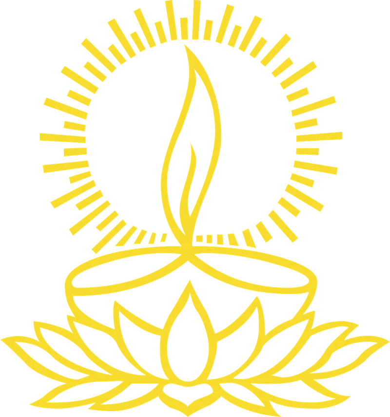 Diya Diwali Indian Stickdatei – Blumen