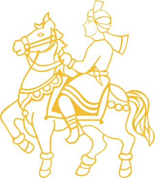 Horse Nature Man Stickdatei