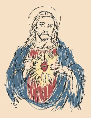 Heart Sacred Religion Stickdatei