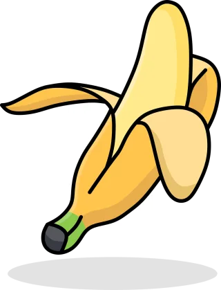 Banana Fruit Food Stickdatei