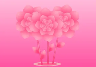 Flowers Pink flower Rose Stickdatei