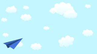 Paper plane Beautiful wallpaper Clouds Stickdatei – Fahrzeuge