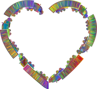Truck Heart Love Stickdatei