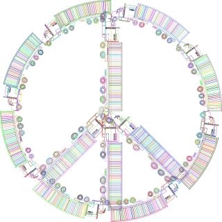 Truck Peace sign Symbol Stickdatei