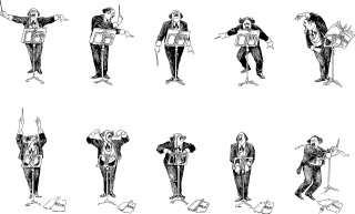 Conductor Music Line art Stickdatei