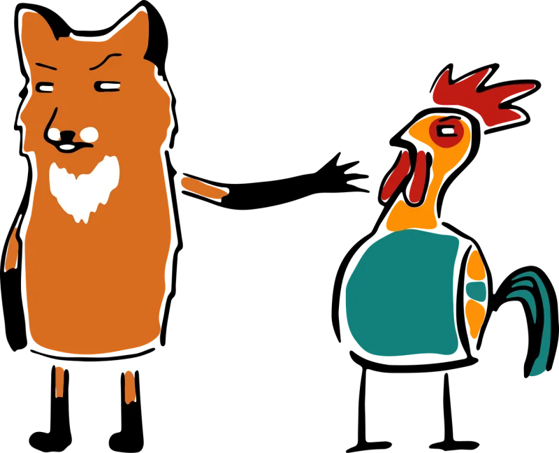 Bird Rooster Vector Stickdatei – Tiere
