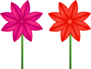 Flowers Purple flower Red flower Stickdatei