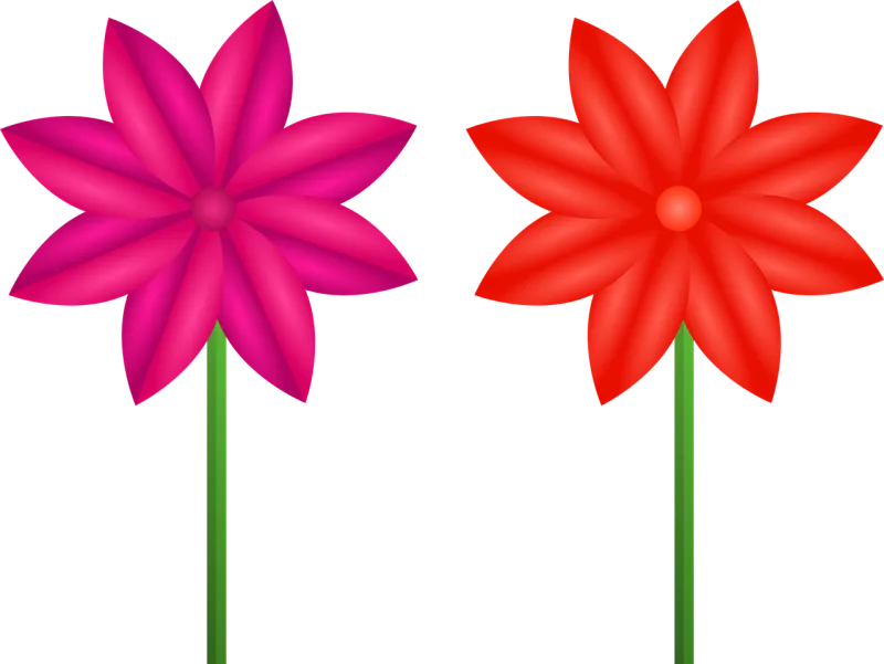 Flowers Purple flower Red flower Stickdatei – Blumen