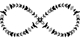 Butterfly Infinity Infinite Stickdatei