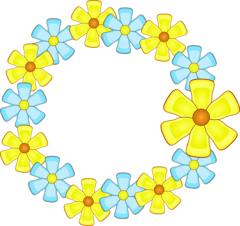 Flower garland Floral frame Nature Stickdatei – Weihnachten