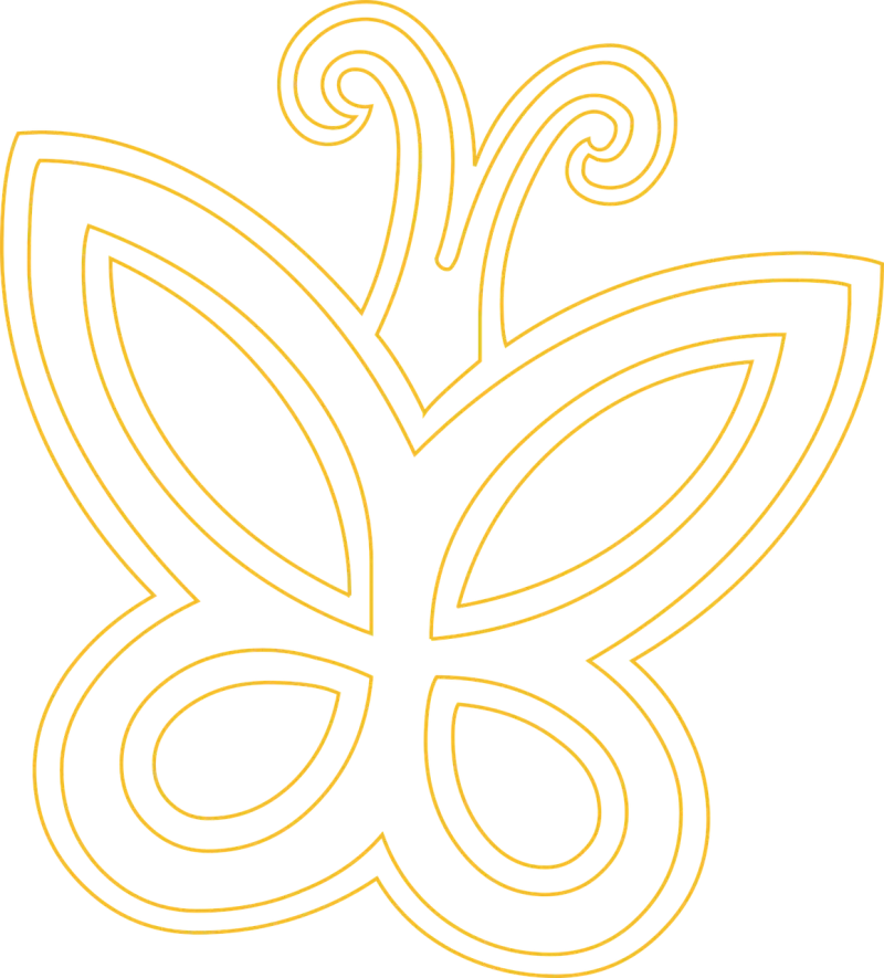 Rangoli Butterfly Design Stickdatei – Tiere