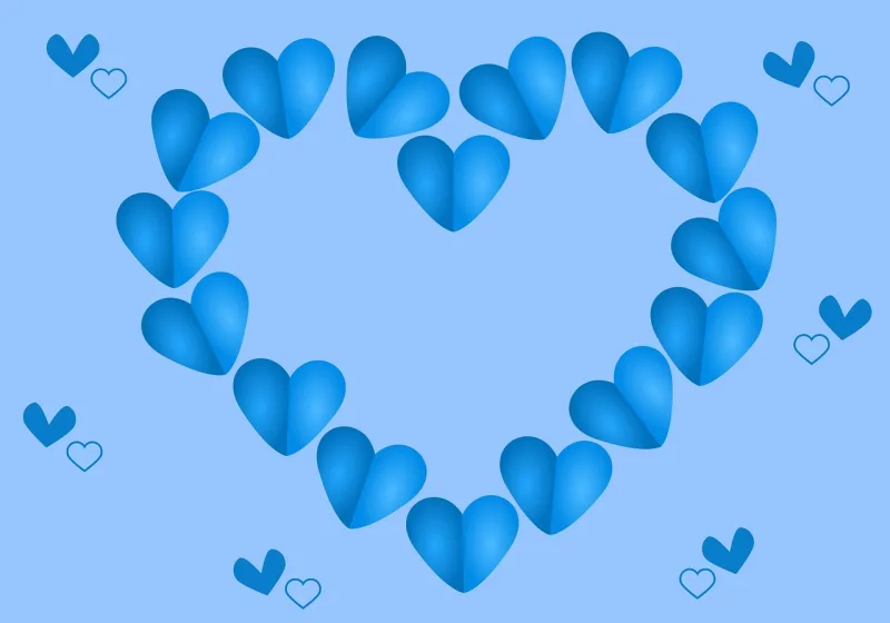 Heart Love Romantic card Stickdatei – Herzen & Liebe