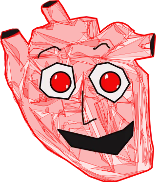 Happy heart Heart Blood flow Stickdatei