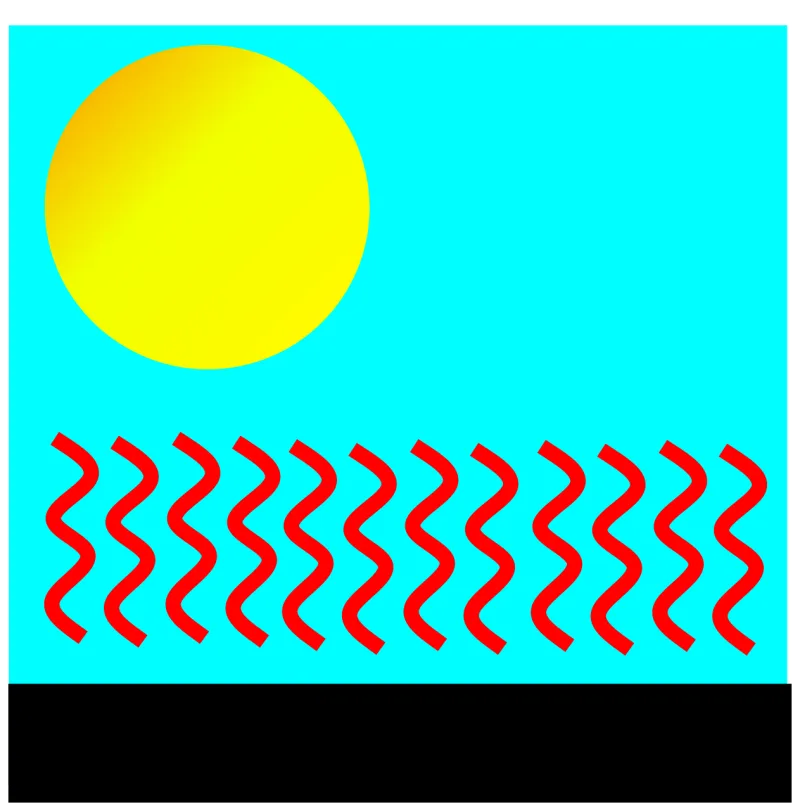 Sun Heatwave Heat Stickdatei – Natur