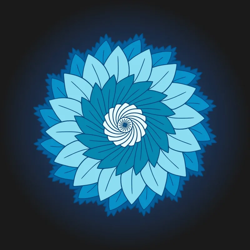 Mandala Beautiful flowers Flower Stickdatei – Blumen