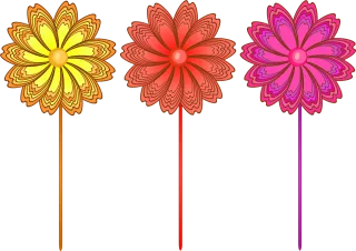 Flowers Colorful Floral Stickdatei