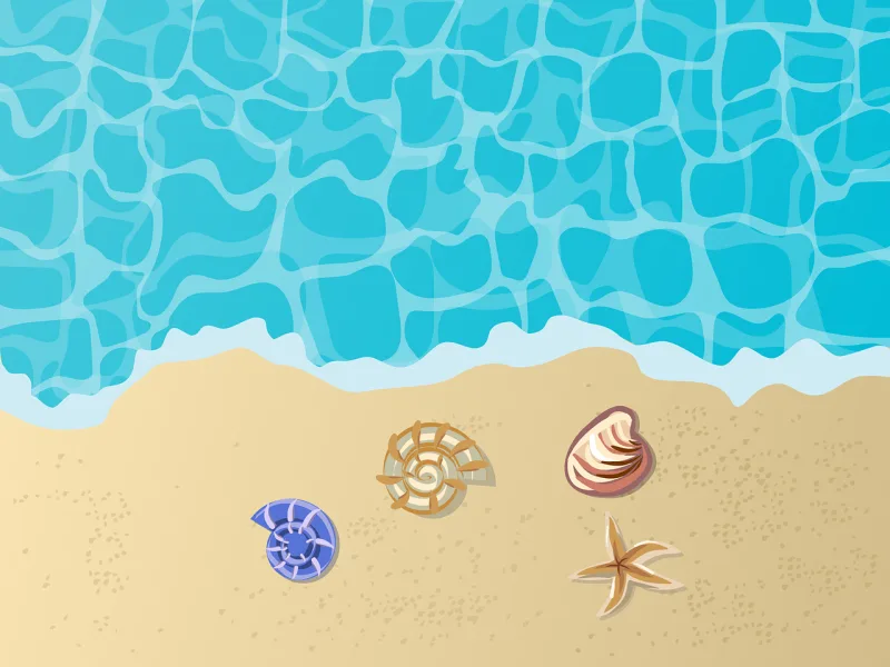 Sea Beach Seaside Stickdatei – Natur