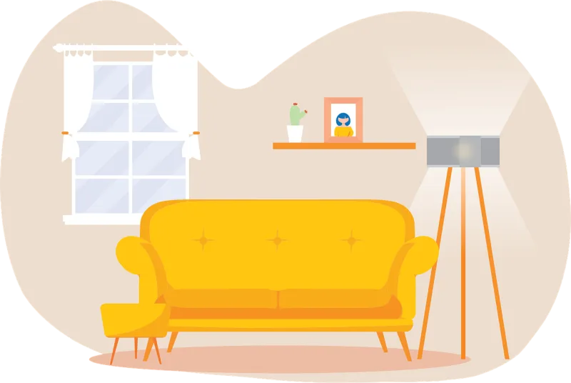 Sofa House Room Stickdatei – Natur