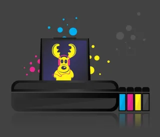 Printer Ink Cmyk Stickdatei
