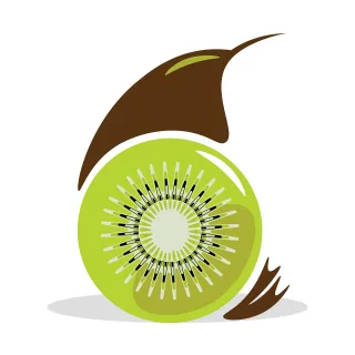 Kiwi Fruit Animal Stickdatei