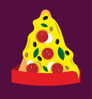 Pizza Pasta Cheese Stickdatei