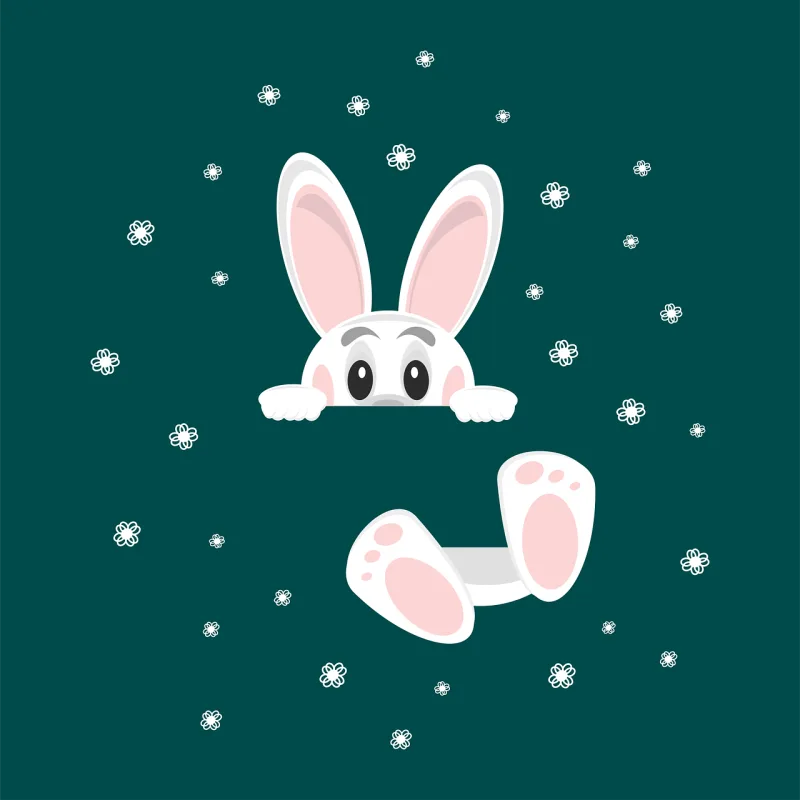 Rabbit Easter Animal Stickdatei – Tiere