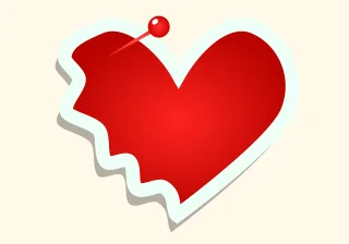 Heart Red heart Love Stickdatei