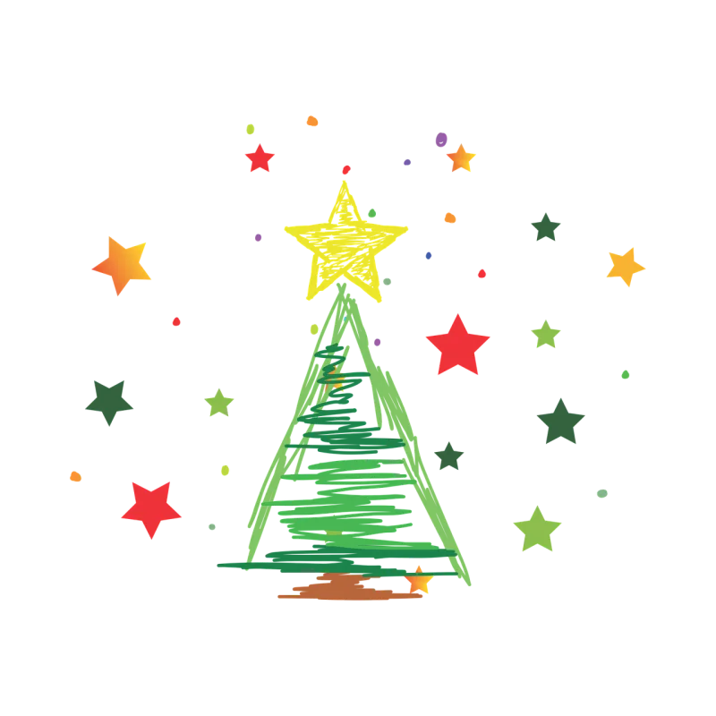 Christmas Tree Nature Stickdatei – Weihnachten