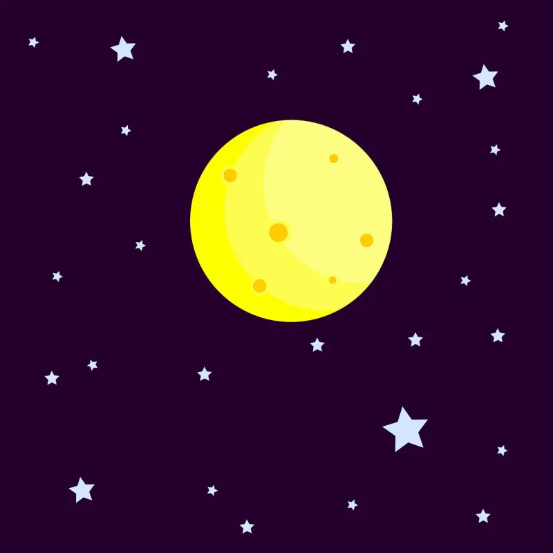Moon Moonlight Universe Stickdatei – Natur