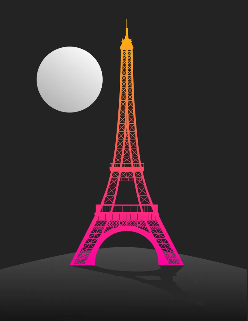 Paris Tower Eiffel Stickdatei – Natur