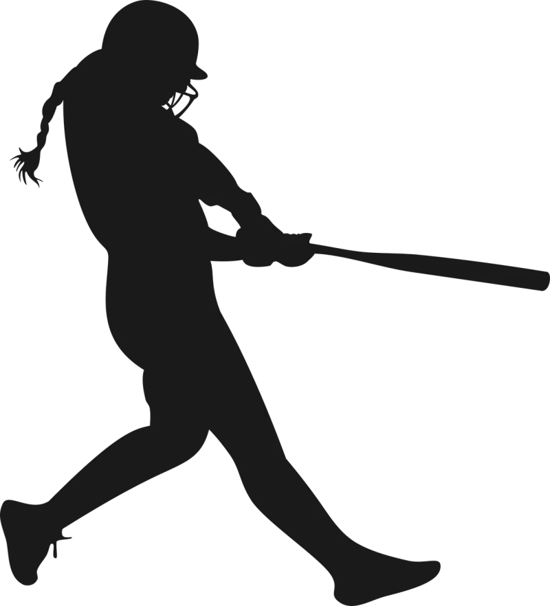 Softball Baseball Woman Stickdatei – Sport