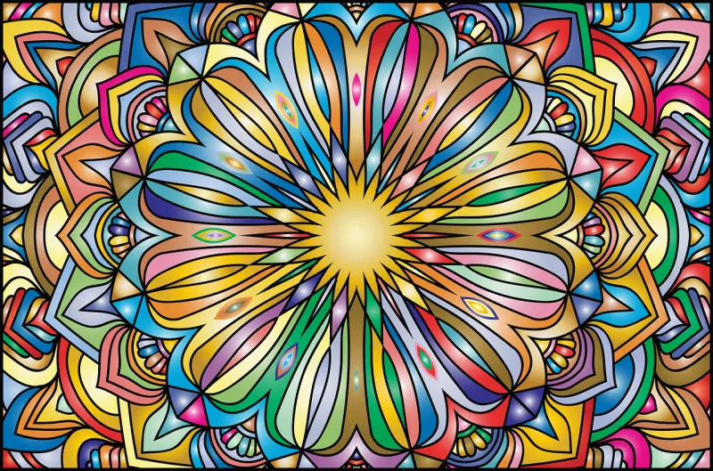 Mandala Rosette Flower Stickdatei – Blumen