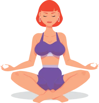 Woman Meditation Relaxing Stickdatei