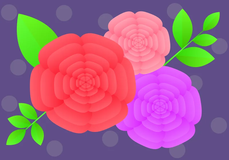 Flowers Flower motif Flower wallpaper Stickdatei – Blumen