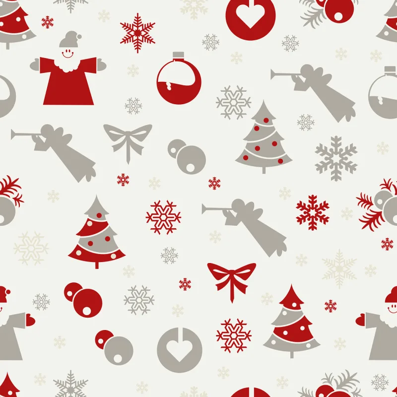 Seamless Tree Pattern Stickdatei – Weihnachten