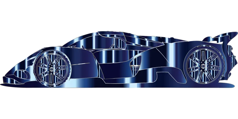 Sports car Futuristic Car Stickdatei – Fahrzeuge