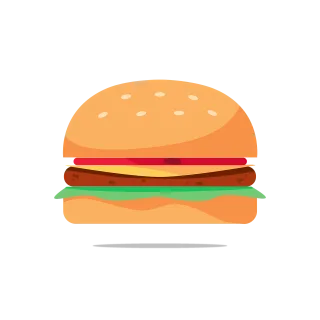 Hamburger Burger Sandwich Stickdatei