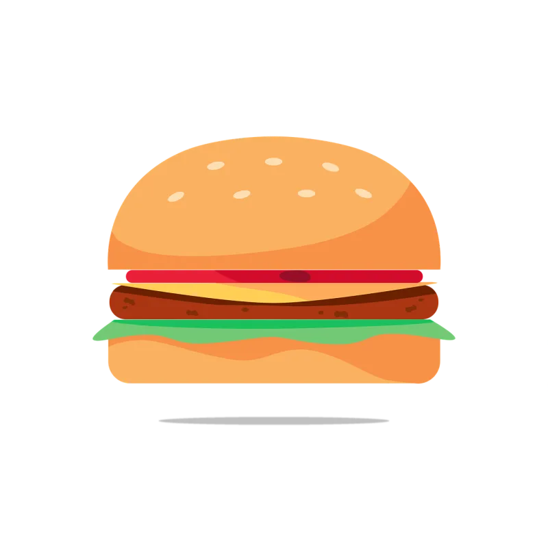 Hamburger Burger Sandwich Stickdatei – Essen & Trinken