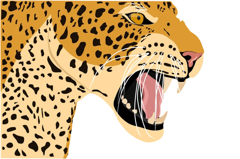 Leopard Animal Tiger Stickdatei – Tiere