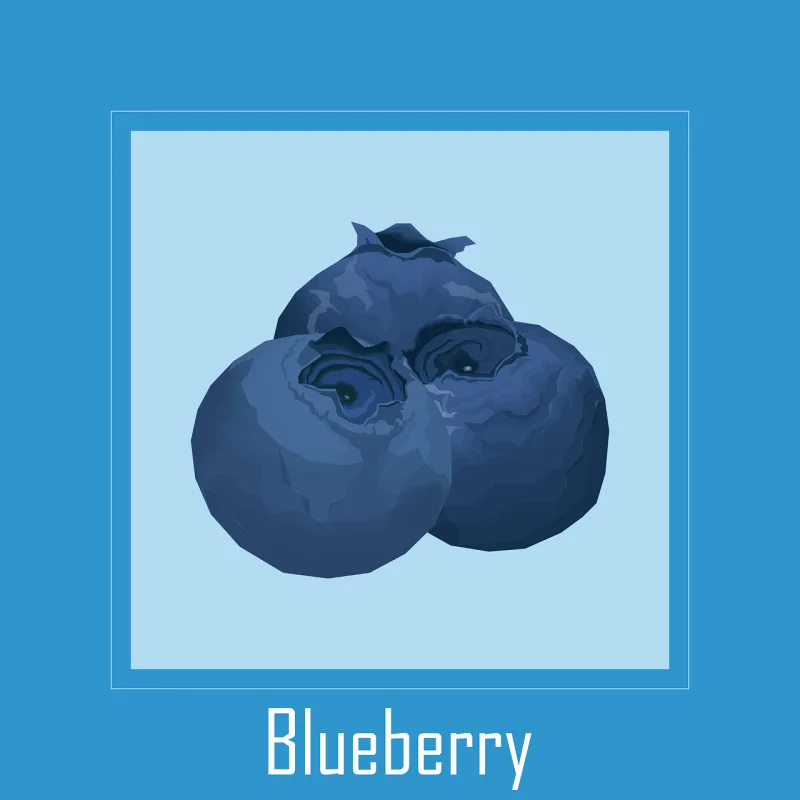 Blueberry Fruit Blue Stickdatei – Essen & Trinken